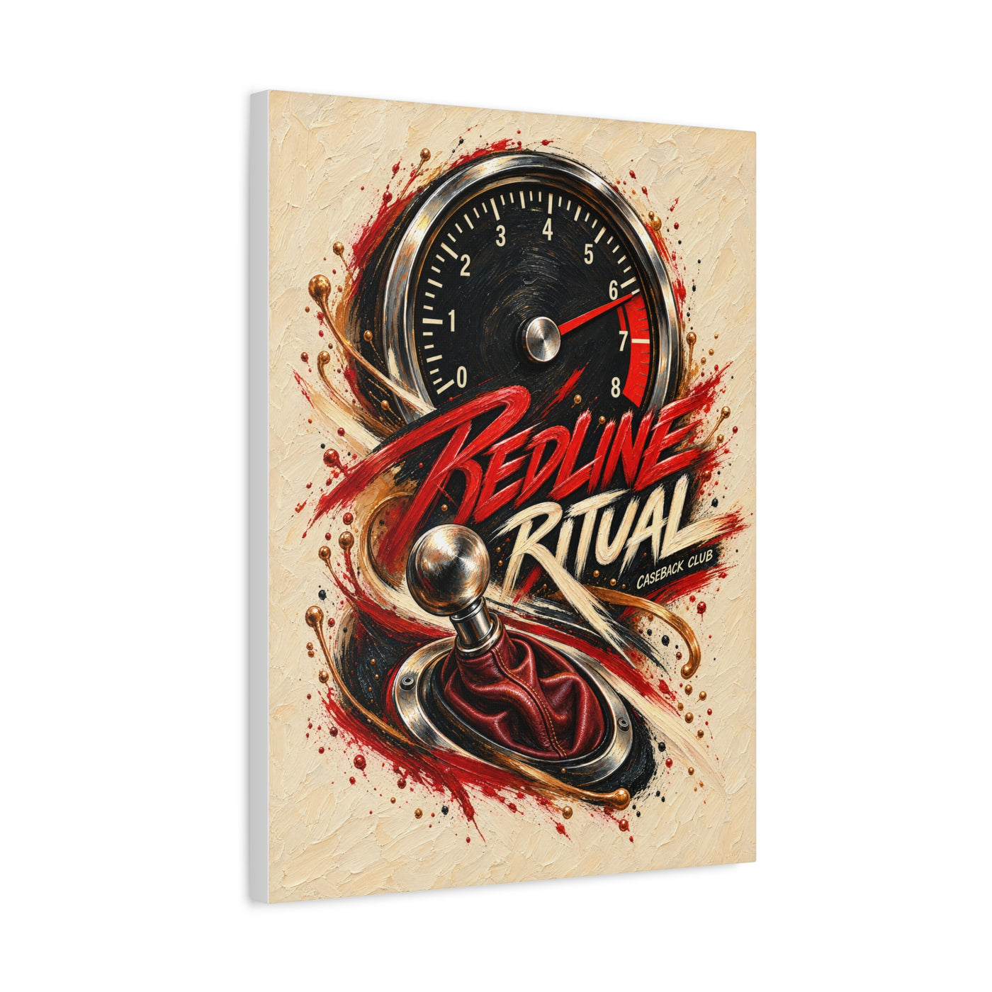 Redline Ritual — Matte Canvas