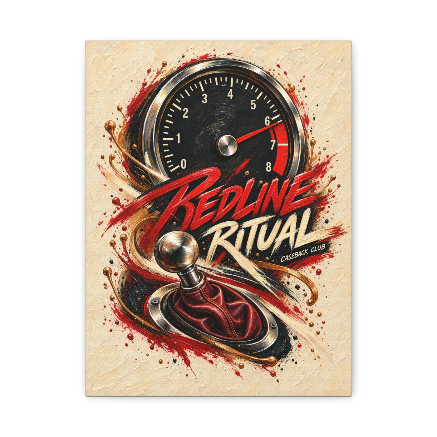 Redline Ritual — Matte Canvas