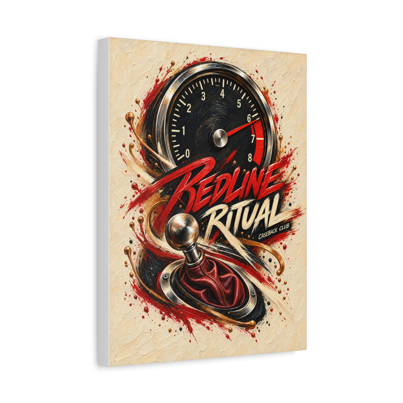 Redline Ritual — Matte Canvas