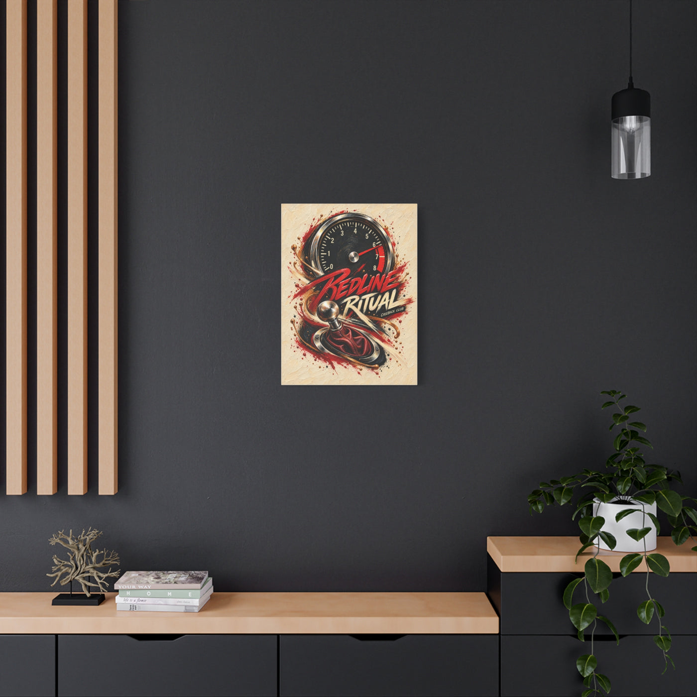 Redline Ritual — Matte Canvas
