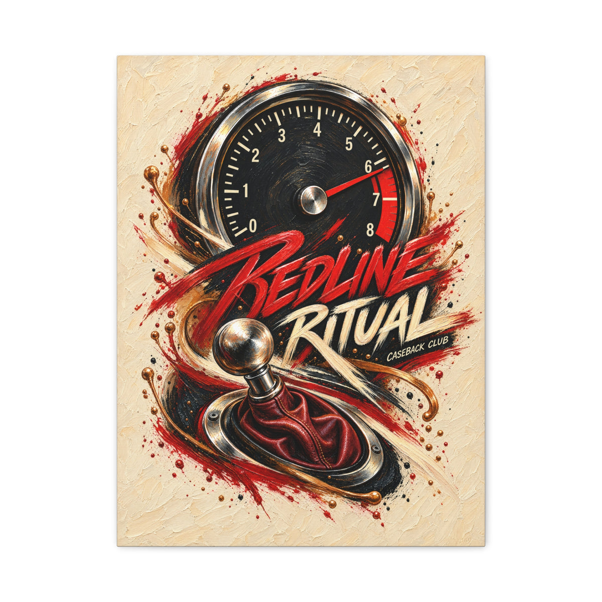 Redline Ritual — Matte Canvas